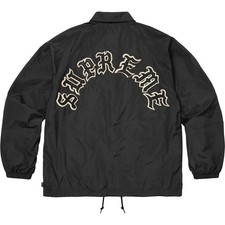 Supreme Old English Arc Coaches Jacket Black