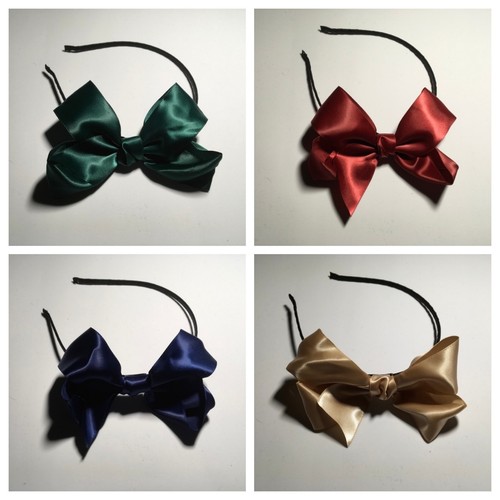 Satin bow hair - hair, headband