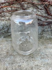 Antique spare elephant brand glass hurricane lamp globe.