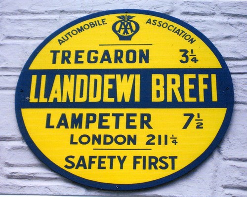 Photo 6x4 old sign - aa, in