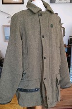 Vintage Beaver Derby Tweed Classic Country Jacket / Coat , 44",Green ,Wool Blend