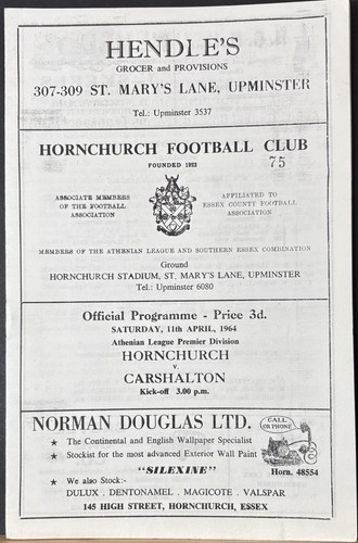 Hornchurch carshalton - hornchurch,