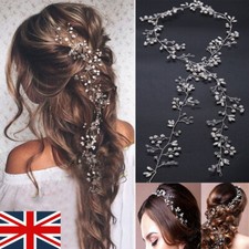 Pearls wedding hair vine - pearls,