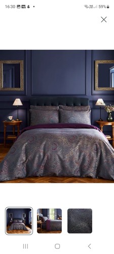 Dorma paisley jacqard damson - paisley,