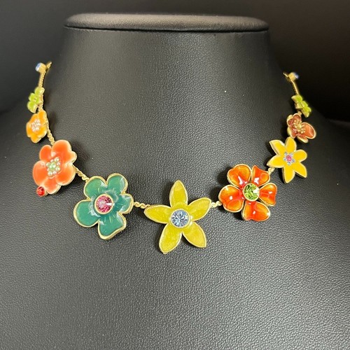 Pilgrim floral necklace - floral,