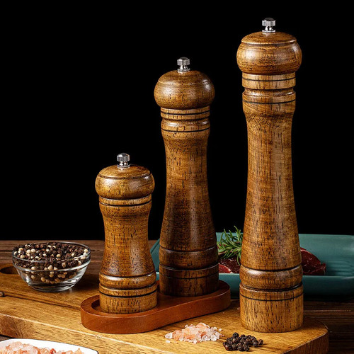 Solid wood salt and pepper - wood,