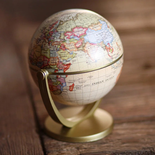 English version globe ornament - version,