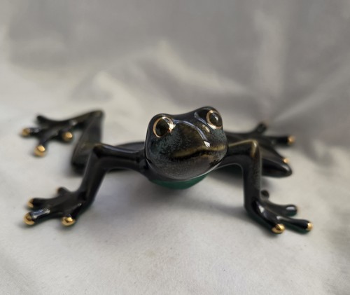 Ceramic green black gilded - ceramic, &