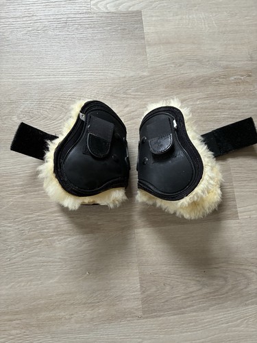 Sheepskin lined fetlock boots - sheepskin,