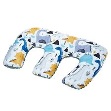 Twin Pregnancy Nursing Pillow W Shape Deluxe - Dino