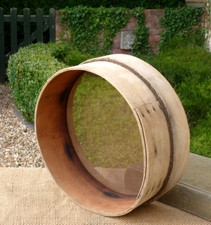 Garden Riddle Sieve Wooden Vintage 12"