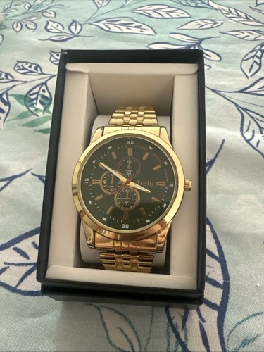 Gold plated watch - watch, with