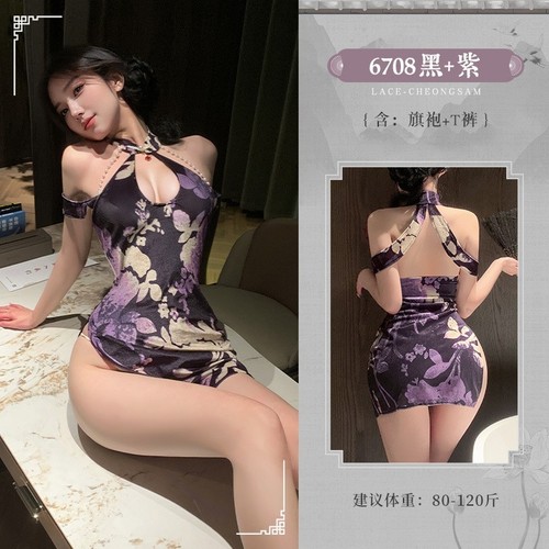 Sexy lace cheongsam fishnet - cheongsam,