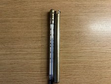 2 x Vintage Clinical Thermometers - In Metal Tubes