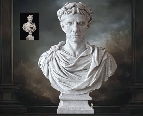Augustus caesar octavius bust - augustus, octavius-