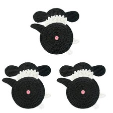 3Pcs Knitted Beverage Bases