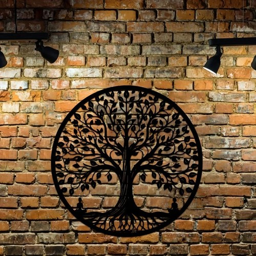 Tree life metal plaque - of,