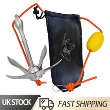 1.5kg Andes 3.3lb Steel Grapple Anchor Kit for Small Boat/kayak/Canoe 10m Rope