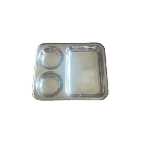 Stainless steel thali - stainless, 3