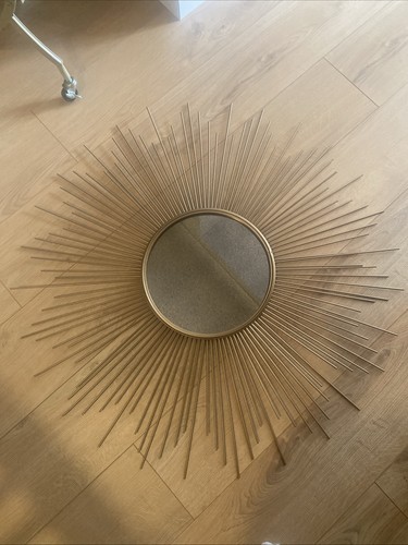 Dunelm gold hanging mirror - hanging,
