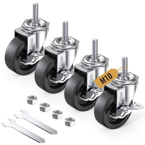 Castor wheels 75mm with - 75mm,