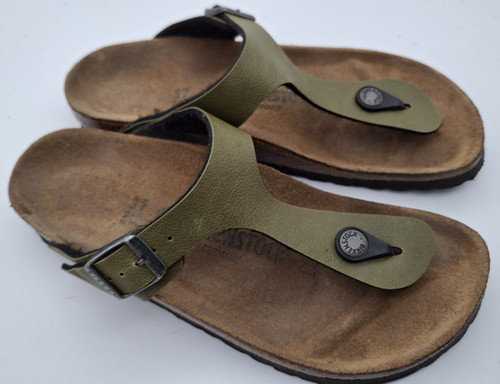 Birkenstock gizeh khaki thong - birkenstock,