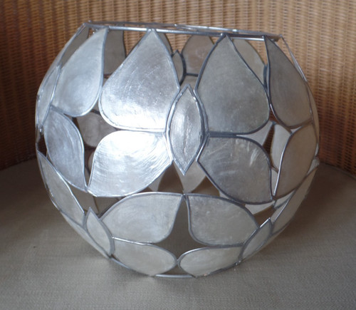 Vintage capiz shell - vintage, globe