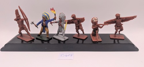 Crescent toys indians 6 - x,