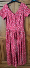 Vintage 1990's Red Floral