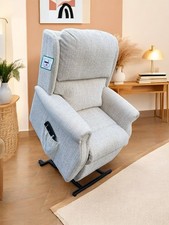HSL BURROWS PETITE RISER RECLINER CHAIR, CANILLO OATMEAL