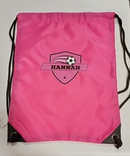 Personalised  Orange Football Size 5 plus Draw String Kit Bag - Ideal Gift