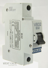 Volex VB Range Mk 2 - VB32  - 32a Type B Single Pole MCB Used