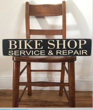 BIKE SHOP SIGN REPAIRS SERVICE VINTAGE STYLE CYCLING GIFT PUSHBIKE Antique