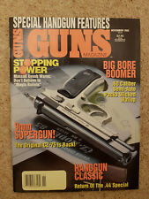 Guns Magazine - November 1992 - The CZ Story, 44 Special, 50 calibre, handguns 