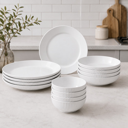 Piece white ribbed - white,