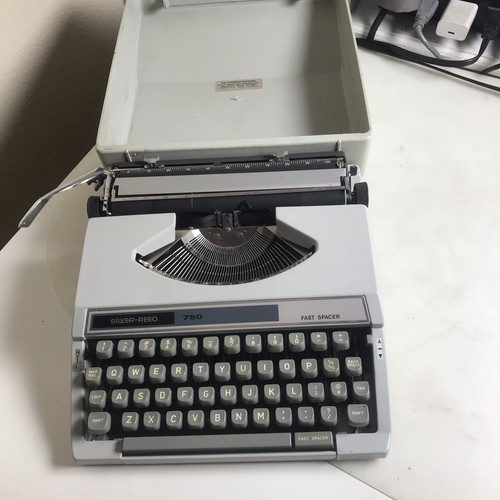 Vintage silver reed typewriter - vintage,