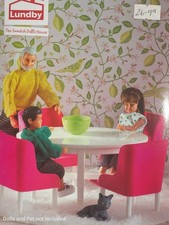 1:18TH Scale Lundby Dolls House miniature, Dining Table Set LDH01