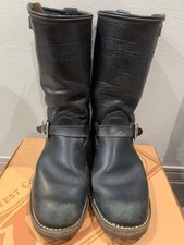 WESCO Boots Leather Black Champion Boss Engineer Boots Size 8E