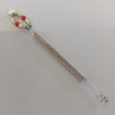 Vintage Glass Lace Bobbin with
