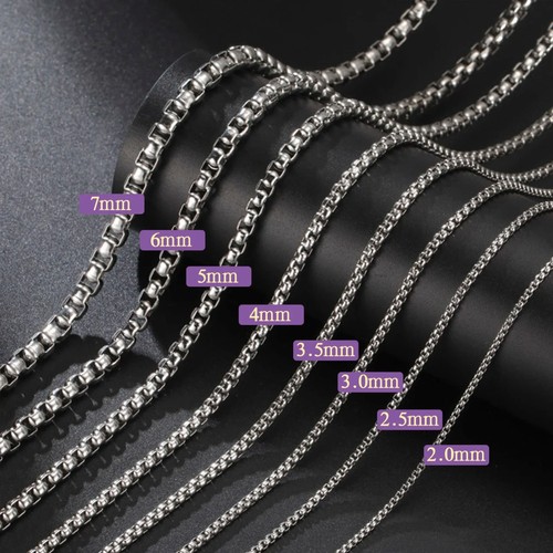 Stainless steel box chain - stainless,
