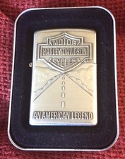 GENUINE Zippo Lighter HARLEY DAVIDSON AMERICAN LEGEND 2004 Chrome NEW IN BOX