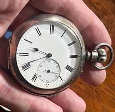 ANTIQUE STERLING SILVER POCKET WATCH MINUTE REPEATER