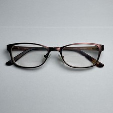 Oasis Eyeglasses Glasses Frames Brown Square Full Rim Metal Gardenia 49-17-135