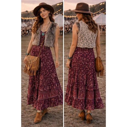 Boho festival glam western - festival,