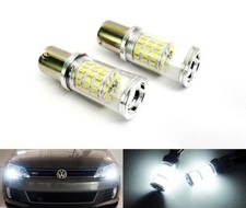 2 White 382 P21W 1156 Bulb 60 SMD LED Side Indicator Reverse Tail Stop Light DRL