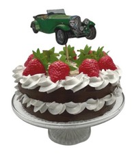 Vintage sports car - cake, topper