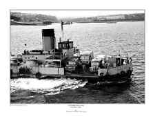 The Cleddau Queen Ferry - Pembroke Dock 1962 Austin J type, Morris LD,  Print