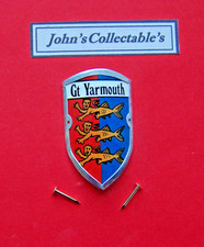 COLLECTABLE GT YARMOUTH WALKING / HIKING STICK BADGE / MOUNT LOTC