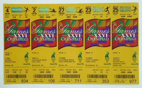 1996 atlanta olympics ticket - 1996,