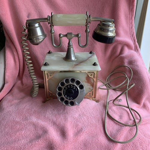Vintage onyx telephone - vintage,